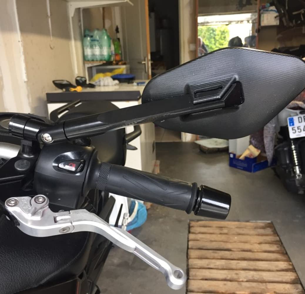 CNC Aluminum Motorcycle Rear View Mirror - Anti-Glare Side Mirrors for Suzuki GSF1250 Bandit (2001-2015) - Black & Blue Options - Perfect for Night Riding and Highway Safety