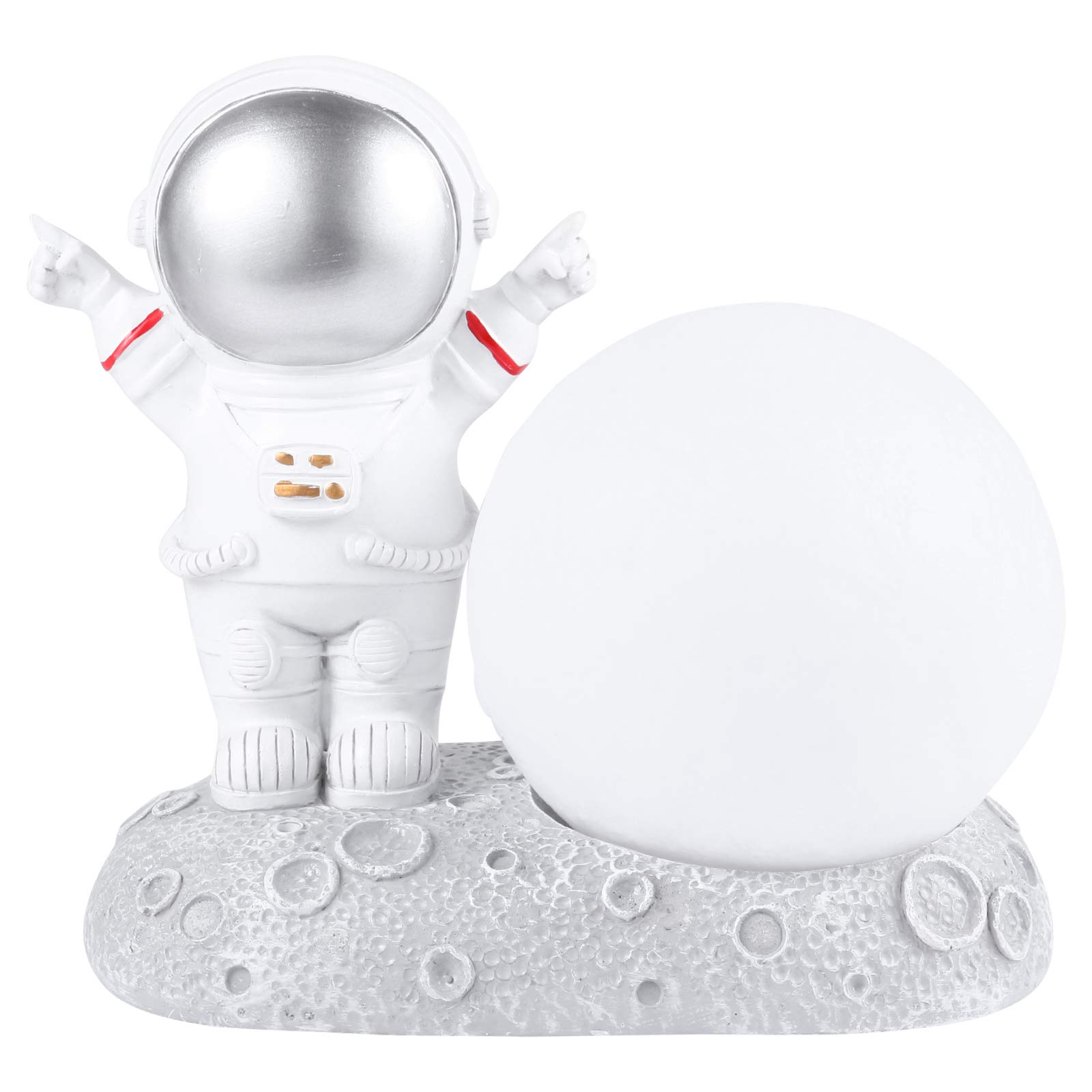Creative Resin Astronaut Night Light - Unique LED Bedside Lamp for Kids Room, Birthday Gift & Party Decor - Perfect for Bedrooms, Nurseries, and Space-Themed Parties