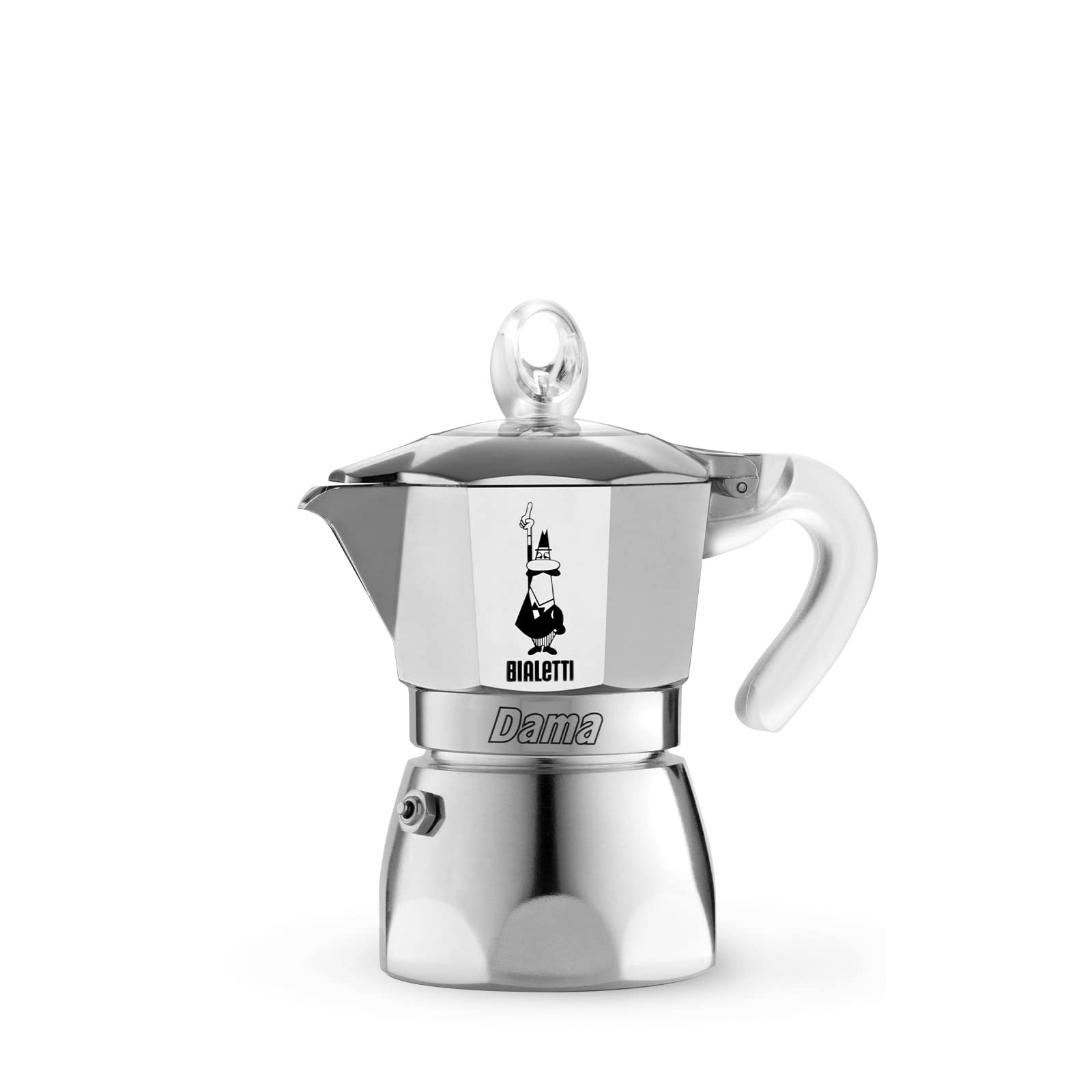 Bialetti DAMA Pure Ice Coffee Maker - 1 Cup (67ml) Aluminum Stovetop Espresso Maker for Perfect Iced Coffee | Not Induction Compatible | Ideal for Home, Office & Outdoor Use