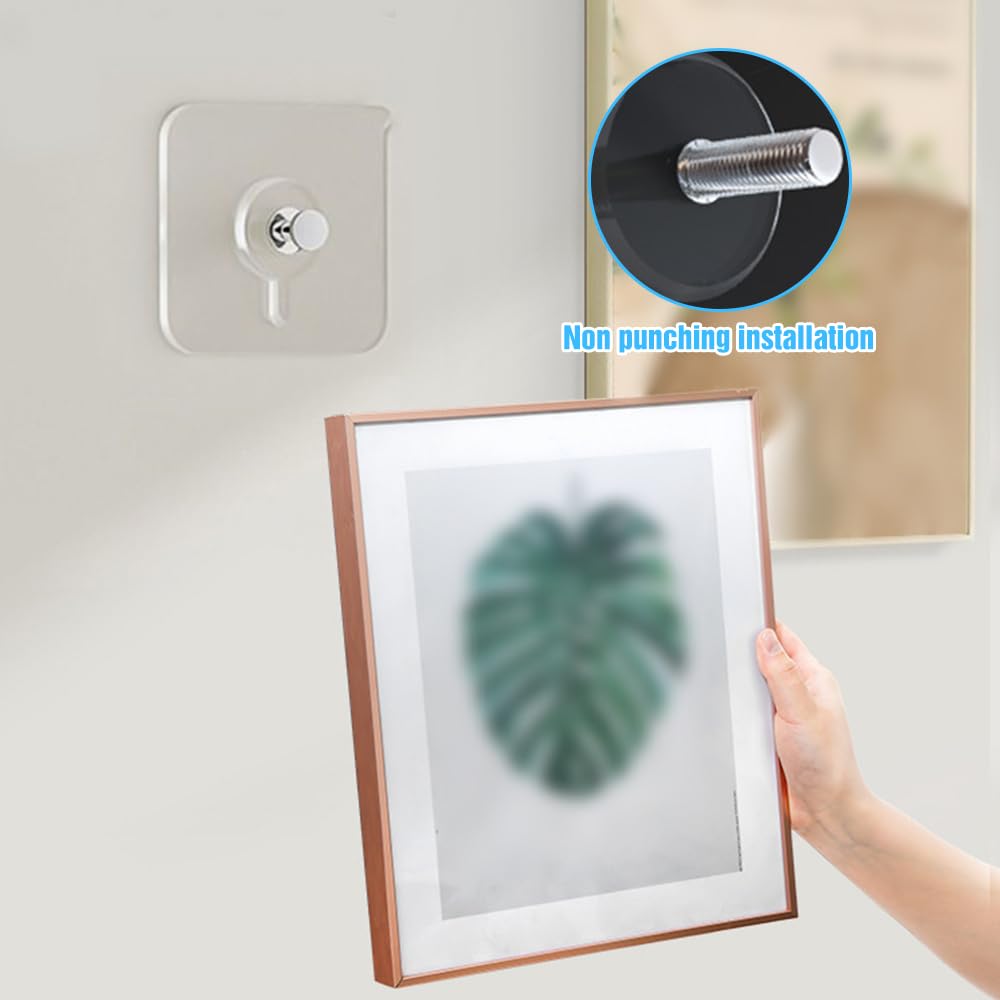 2024 New Self-Adhesive Wall Hooks - No Drill, No Damage, No Trace - Strong Adhesive Hooks for Hanging in Bathroom, Kitchen, Office (20Pcs) - Perfect for Towels, Coats, Keys, Decor & Organizing