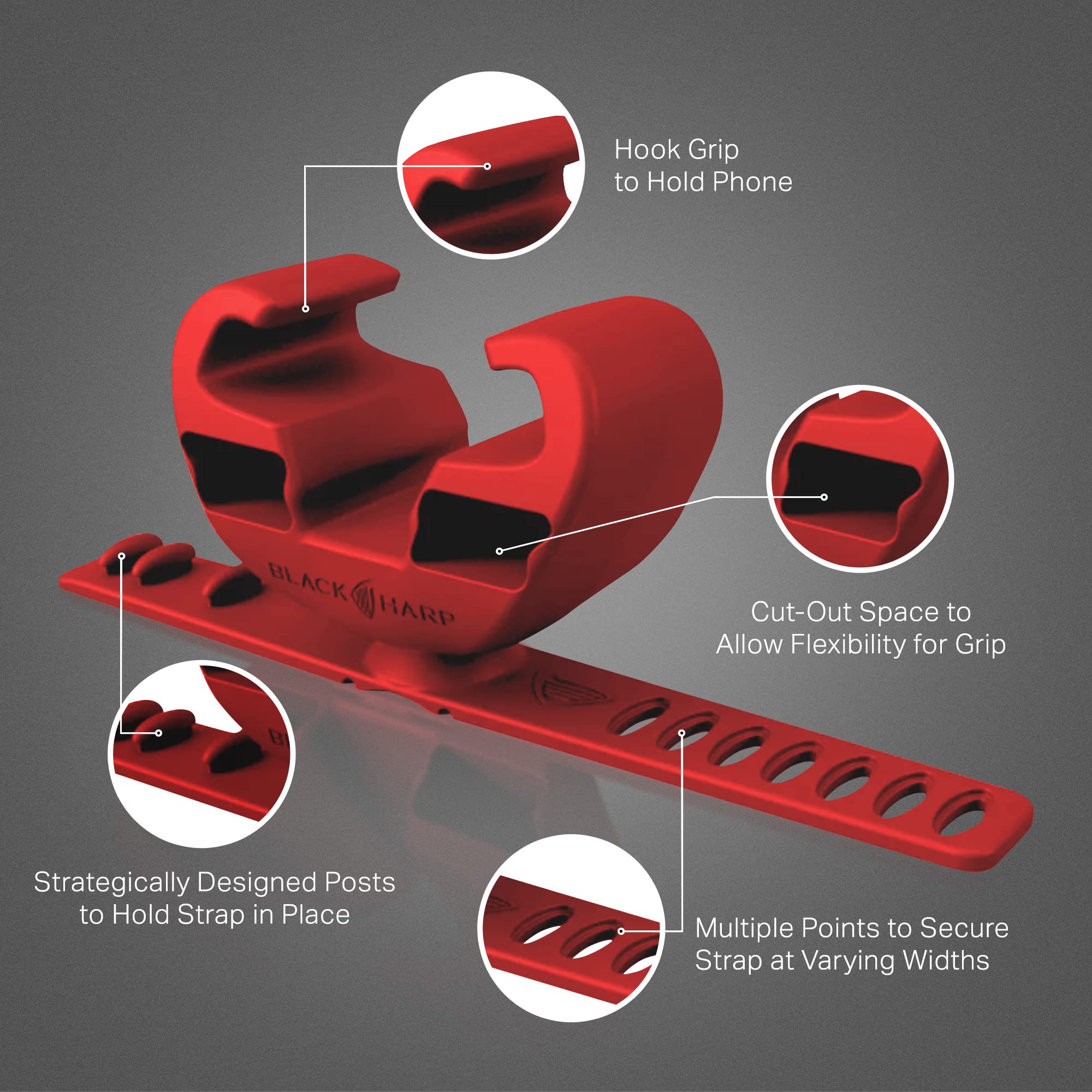 Premium Silicone Bike Phone Holder for Peloton & Exercise Bikes - Secure Cell Phone Mount for Stationary Cycling - Perfect for Home Gym, Indoor Cycling & Fitness Tracking