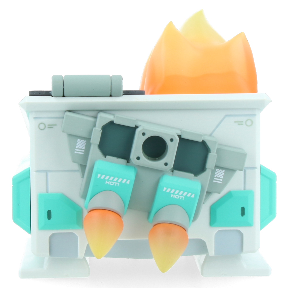 Mecha Dumpster Fire Vinyl Figure - Collectible Robot Action Figure for Anime Fans & Model Collectors - Perfect for Display, Gifts, and Pop Culture Decor