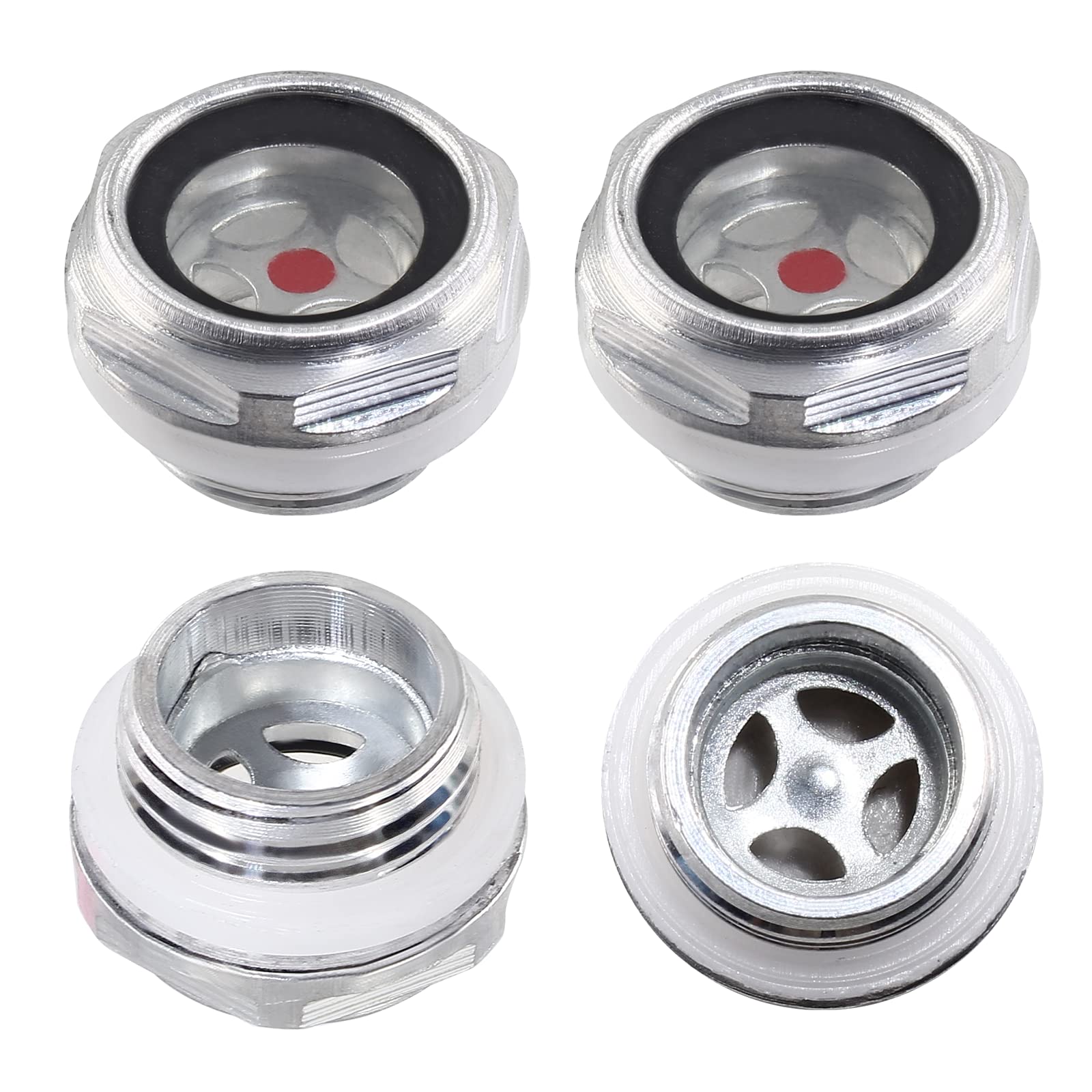 4Pcs Aluminum Alloy Hex Oil Sight Glass G1/2
