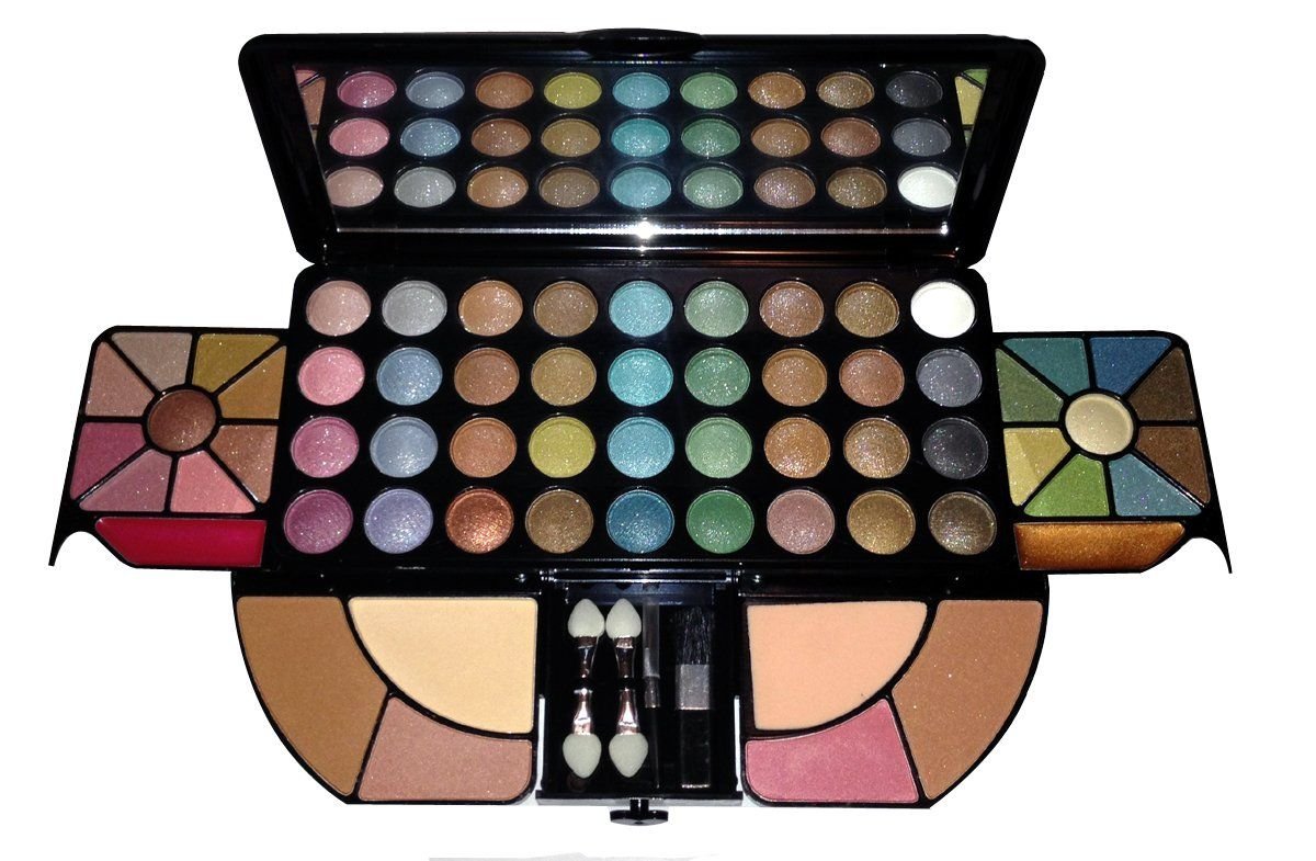 Givio Professional 61 Color Makeup Kit - Eyeshadow & Lip Gloss Palette (GZ706-1) for Bridal, Party & Everyday Makeup Looks
