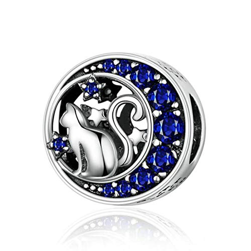 Blue Glass Bead Cat
