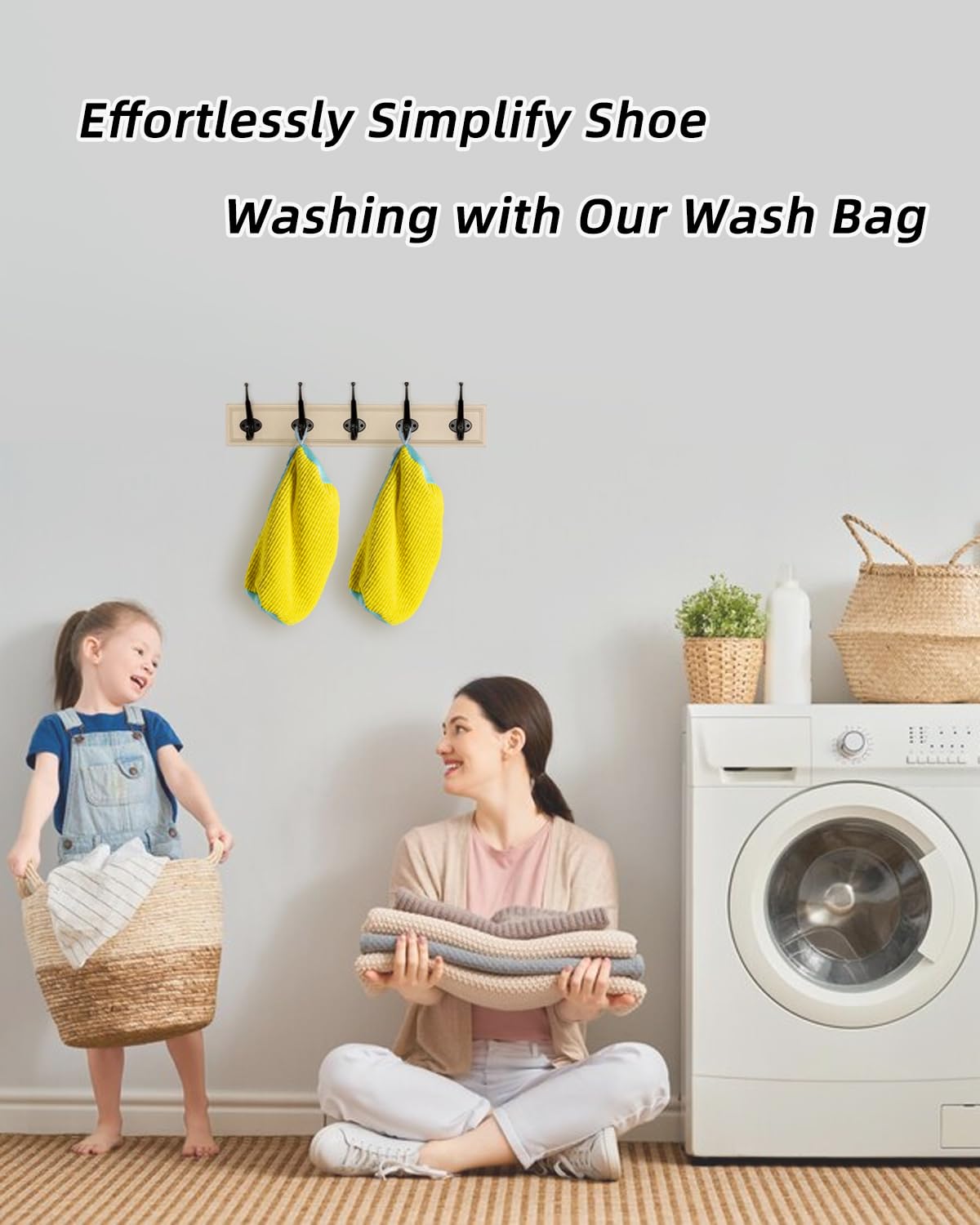 Reusable Shoe Washing Machine Bag 2 Pack - Durable Laundry Shoe Bag for Washer & Dryer | Perfect for Sneakers, Running Shoes & Sports Gear | Keep Shoes Clean & Protected During Washing