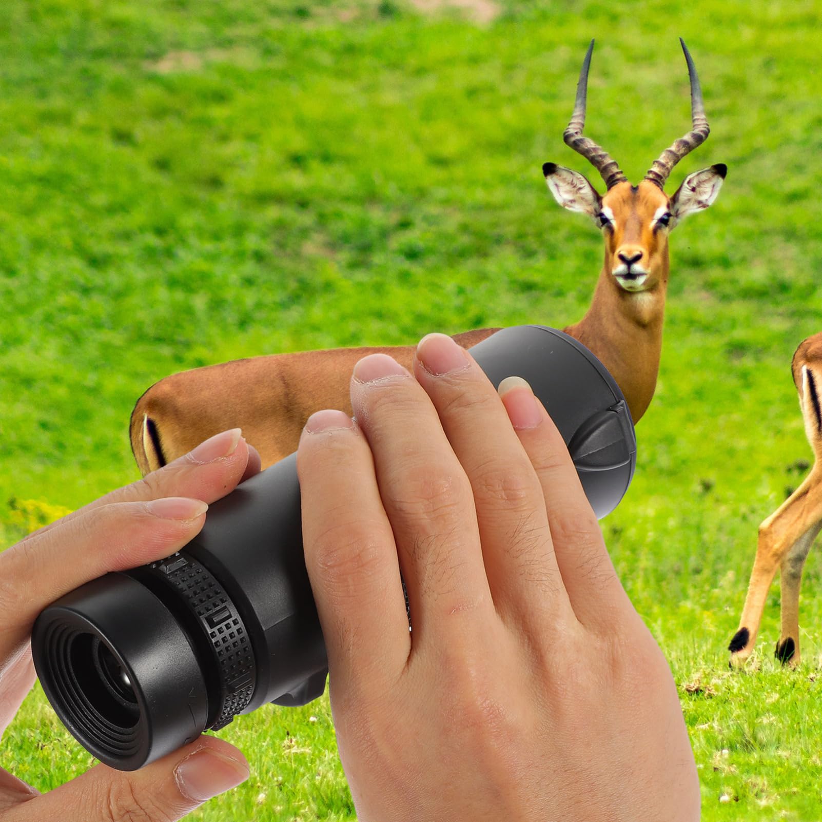SWOOMEY Night Vision Binoculars - HD Handheld Monocular Telescope with PVC Soft Grip | Portable Pocket-Sized for Outdoor Adventures, Hunting, Camping & Night Observation