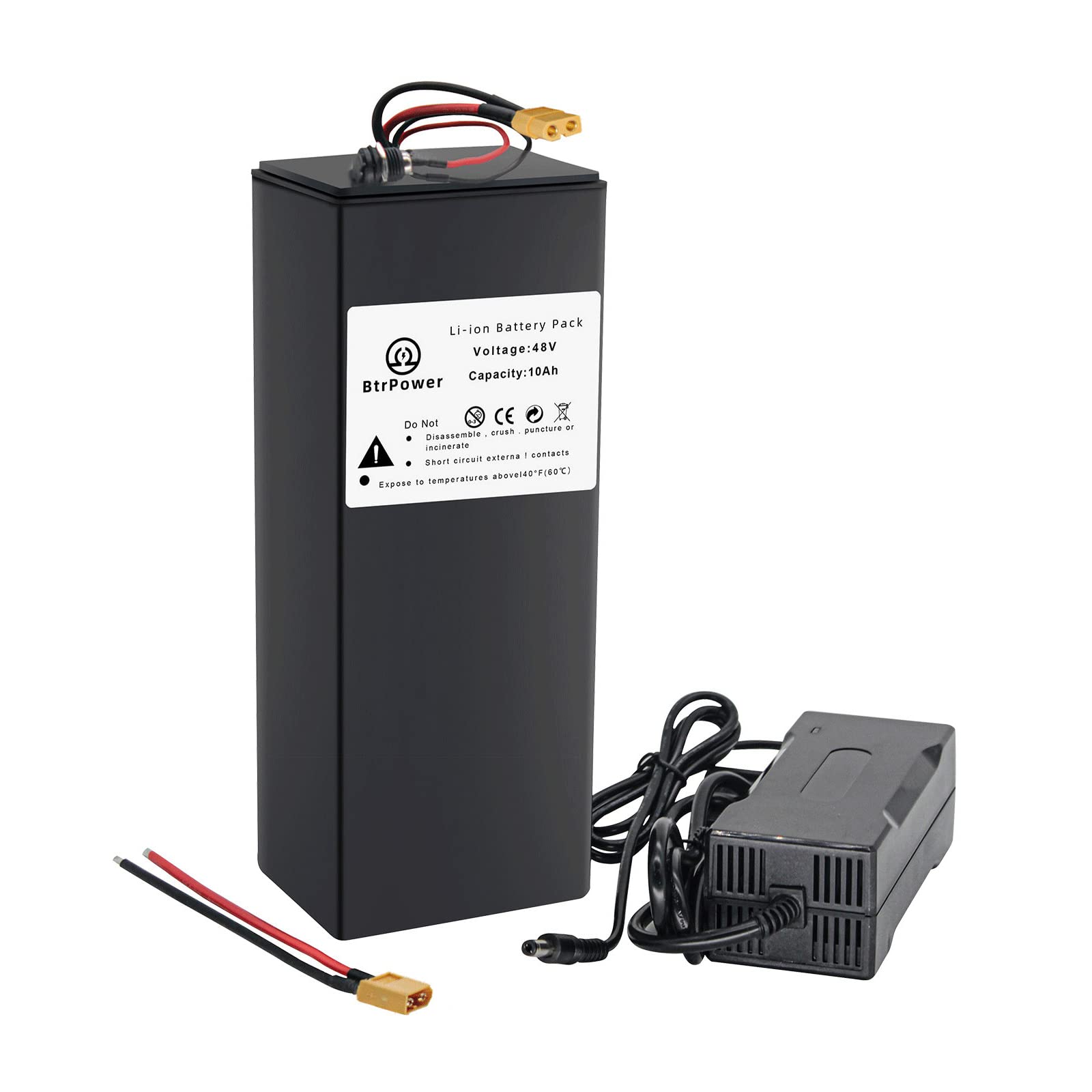 48V 52V 60V 72V Ebike Battery Pack - 10AH to 50AH Lithium Ion/LiFePO4 Battery with 3A/5A Charger & 50A/80A BMS - Compatible with 300W-4500W Electric Bike Motors - Perfect for Commuting, Mountain Biking & Long-Distance Rides