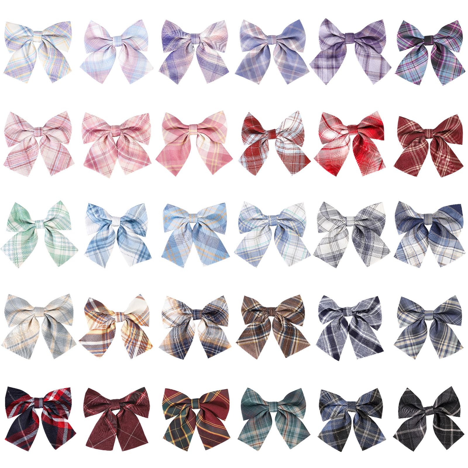Segarty 30pcs Adjustable Dog Bow Ties - Plaid Pet Neck Bows for Medium & Large Dogs | Comfortable Grooming Accessories for Wedding, Holiday & Party | Perfect Gift for Dog Lovers (Girls & Boys) - Dress Up Your Pet for Special Occasions