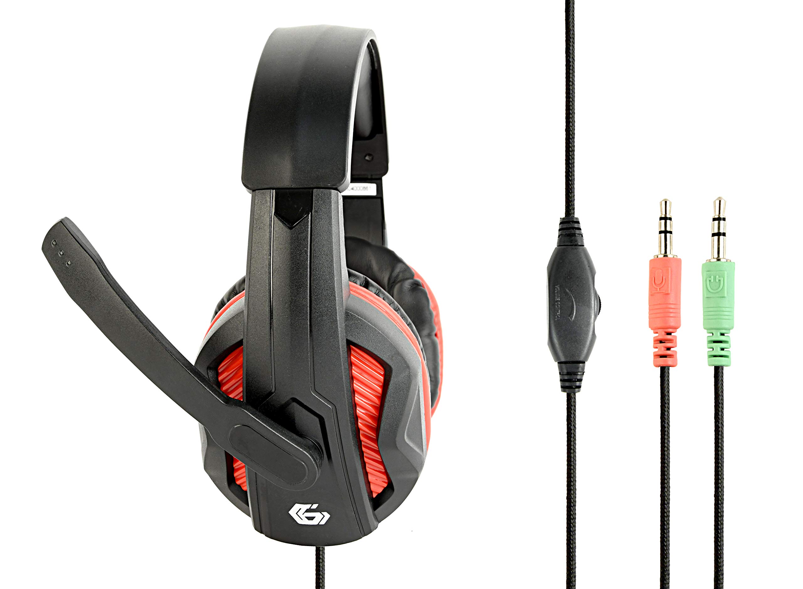 GEMBIRD GHS-03 Professional Gaming Headset with Noise Cancellation - Wired Over-Ear Headphones for PC, PS4, Xbox - Perfect for Esports, Streaming & Online Gaming Sessions
