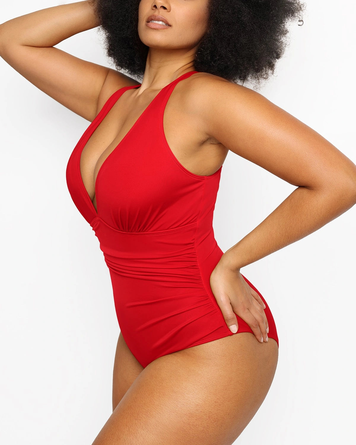 Smart Sculpt Plunge Cutout Swimsuit for Women - Sexy One Piece Bathing Suit with Tummy Control - Perfect for Beach, Pool & Vacation