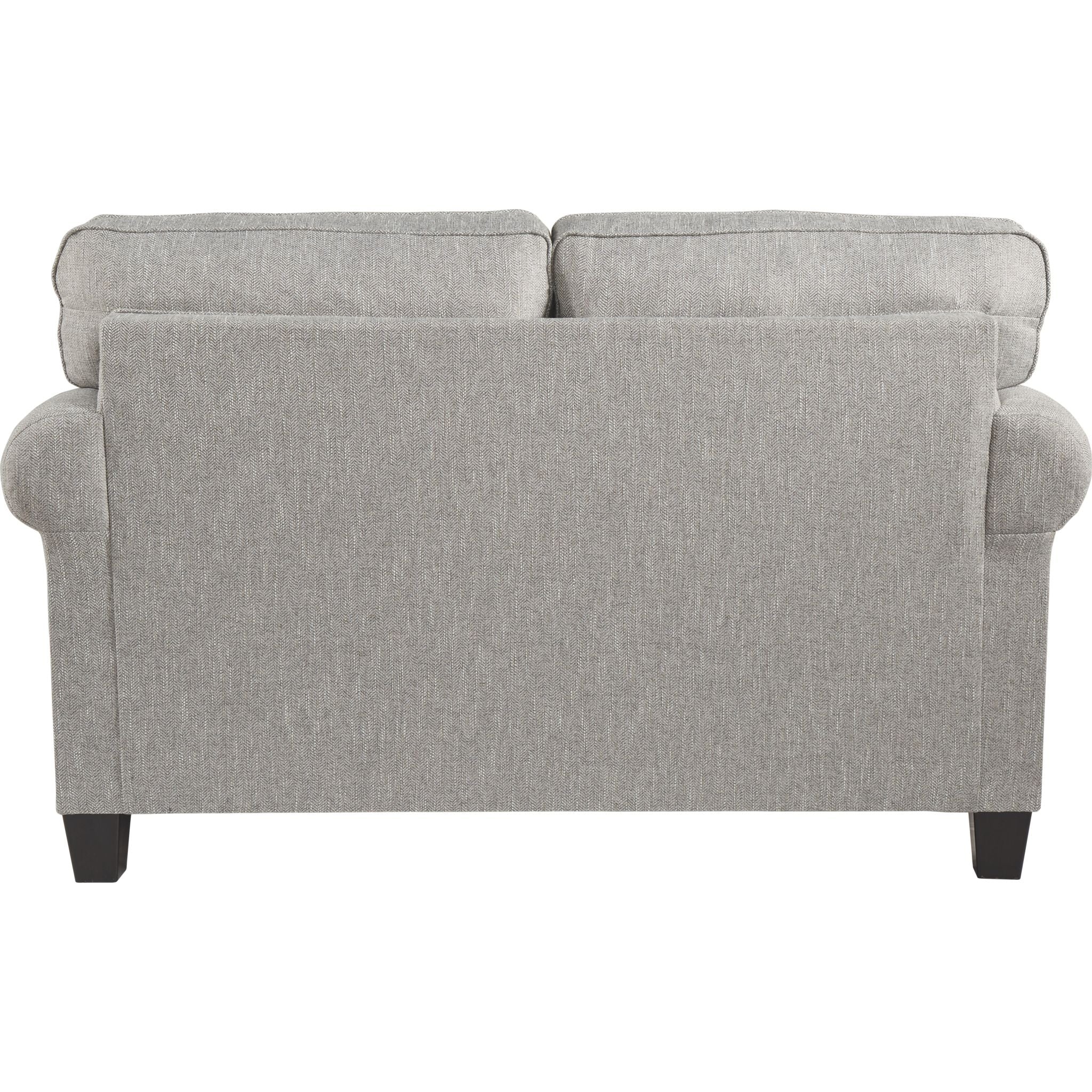 Alandari Gray Loveseat Sofa - Modern Small Couch for Living Room, Apartment & Office - Comfortable Two-Seater with Soft Fabric