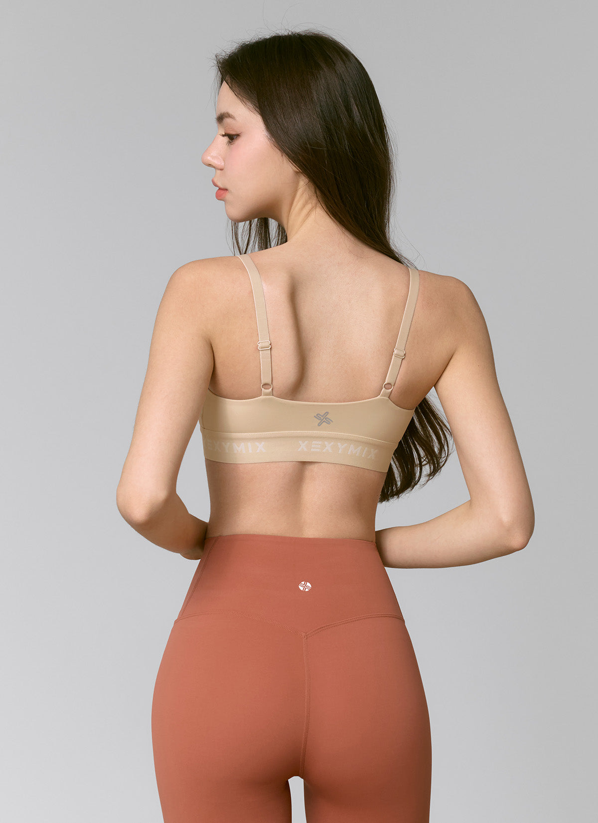 Black Label Signature Power Rise Logo Band Bra Top - High Support Sports Bra for Running, Yoga & Gym Workouts