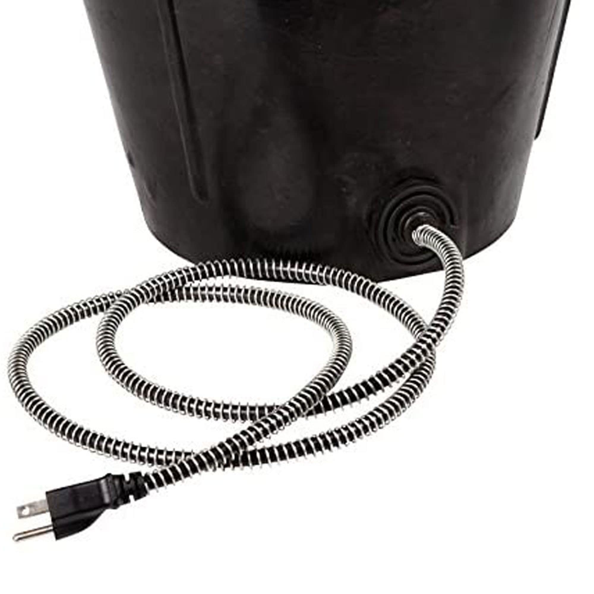Farm Innovators FB-80R 3 Gallon Heated Bucket with Metal Handle - Thermostat Controlled, Concealed Heating Element, 70W (3 Pack) for Livestock Watering in Winter & Outdoor Animal Care