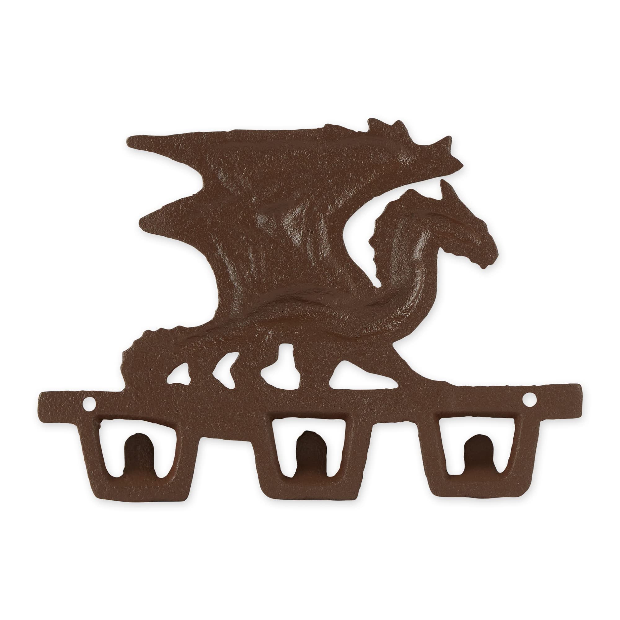 DII Decorative Cast Iron Wall Hook Collection - Dragon Design for Hanging Coats, Hats & Keys - Perfect for Entryway, Living Room & Bedroom Organization
