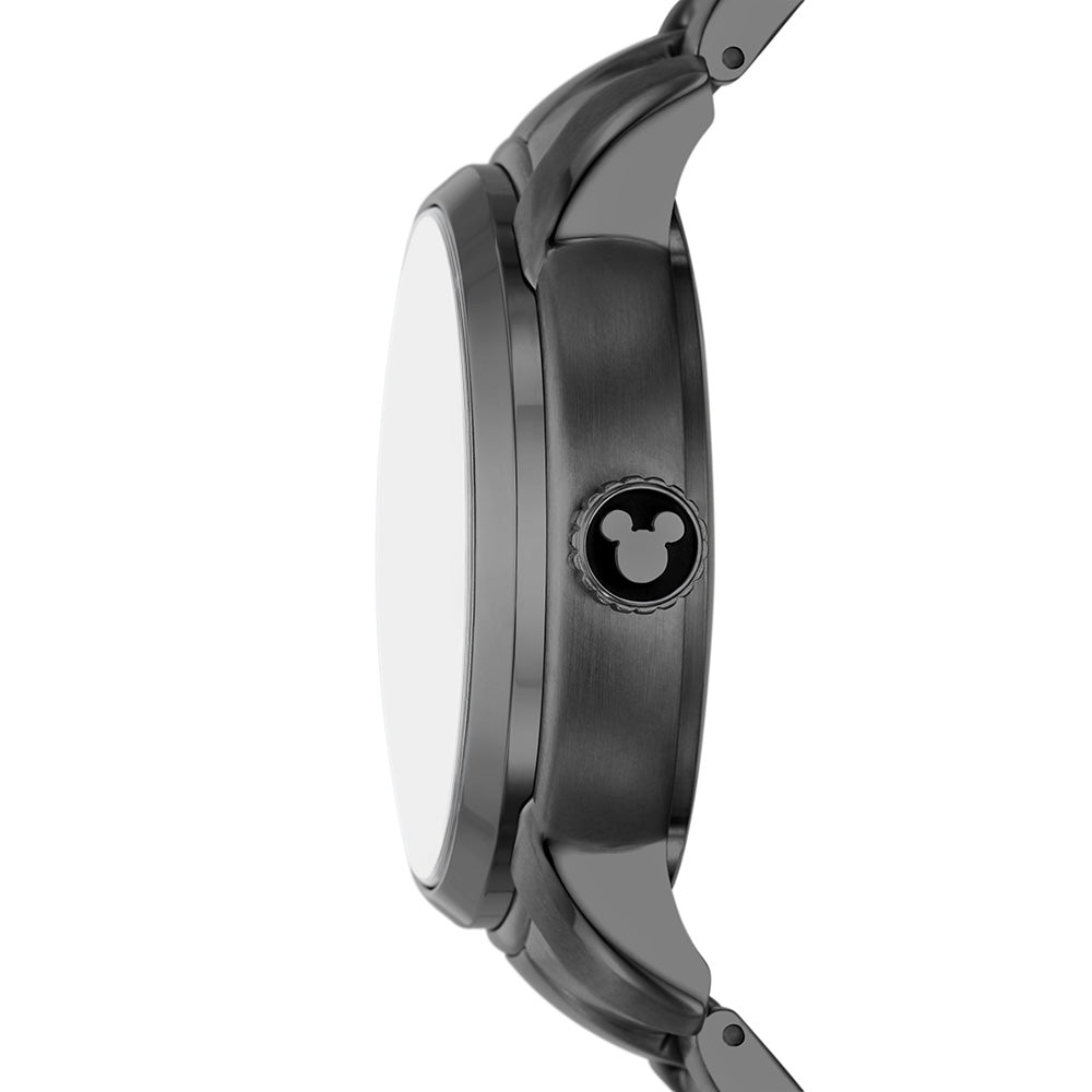 Fossil LE1186 Gunmetal Mickey Heritage Automatic Watch - 100th Disney Anniversary Limited Edition - Perfect for Collectors & Disney Fans