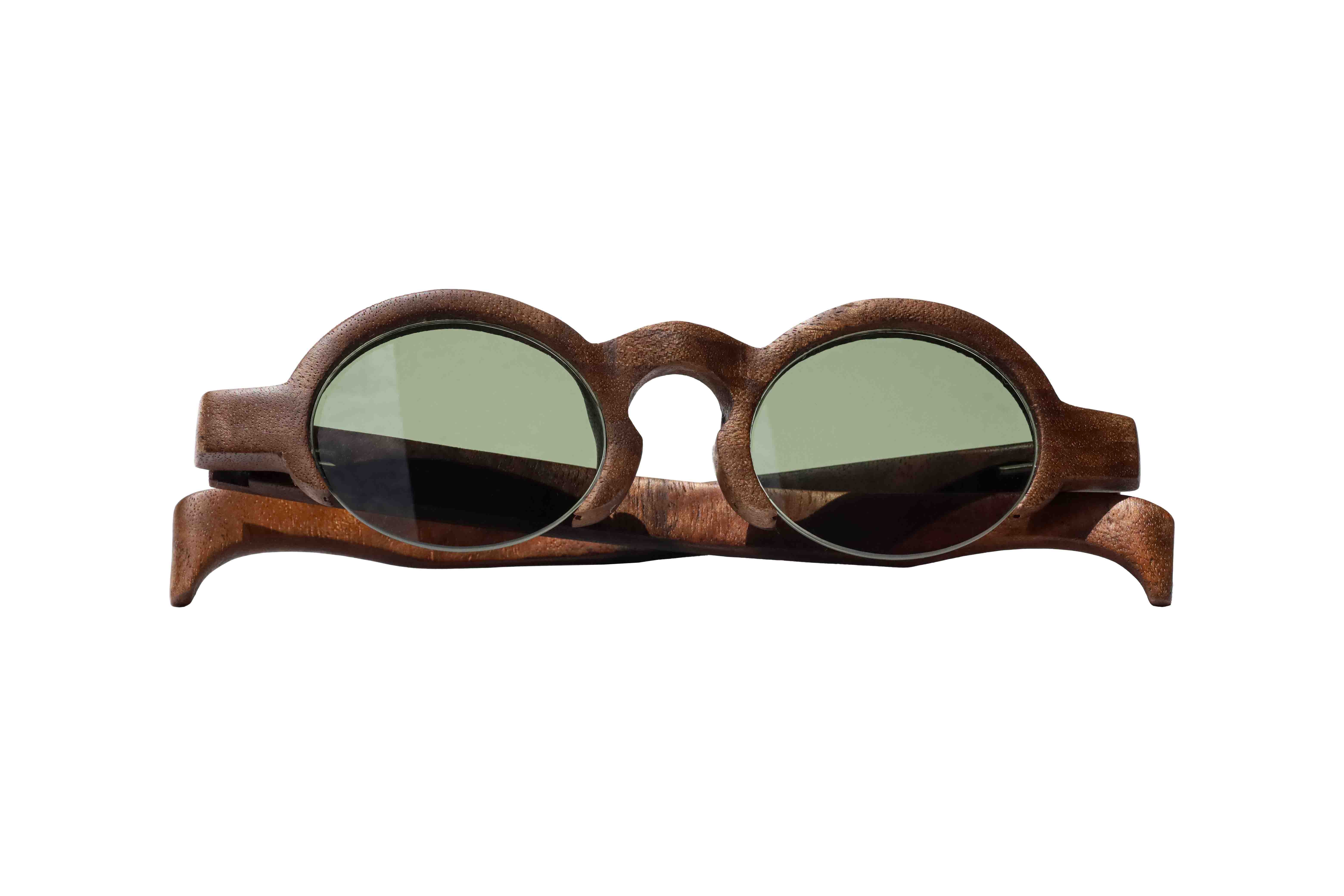 Stylish Brass and Walnut Willow Sunglasses - UV Protection, Polarized Lenses for Outdoor Activities, Beach, Driving & Fashion Accessories