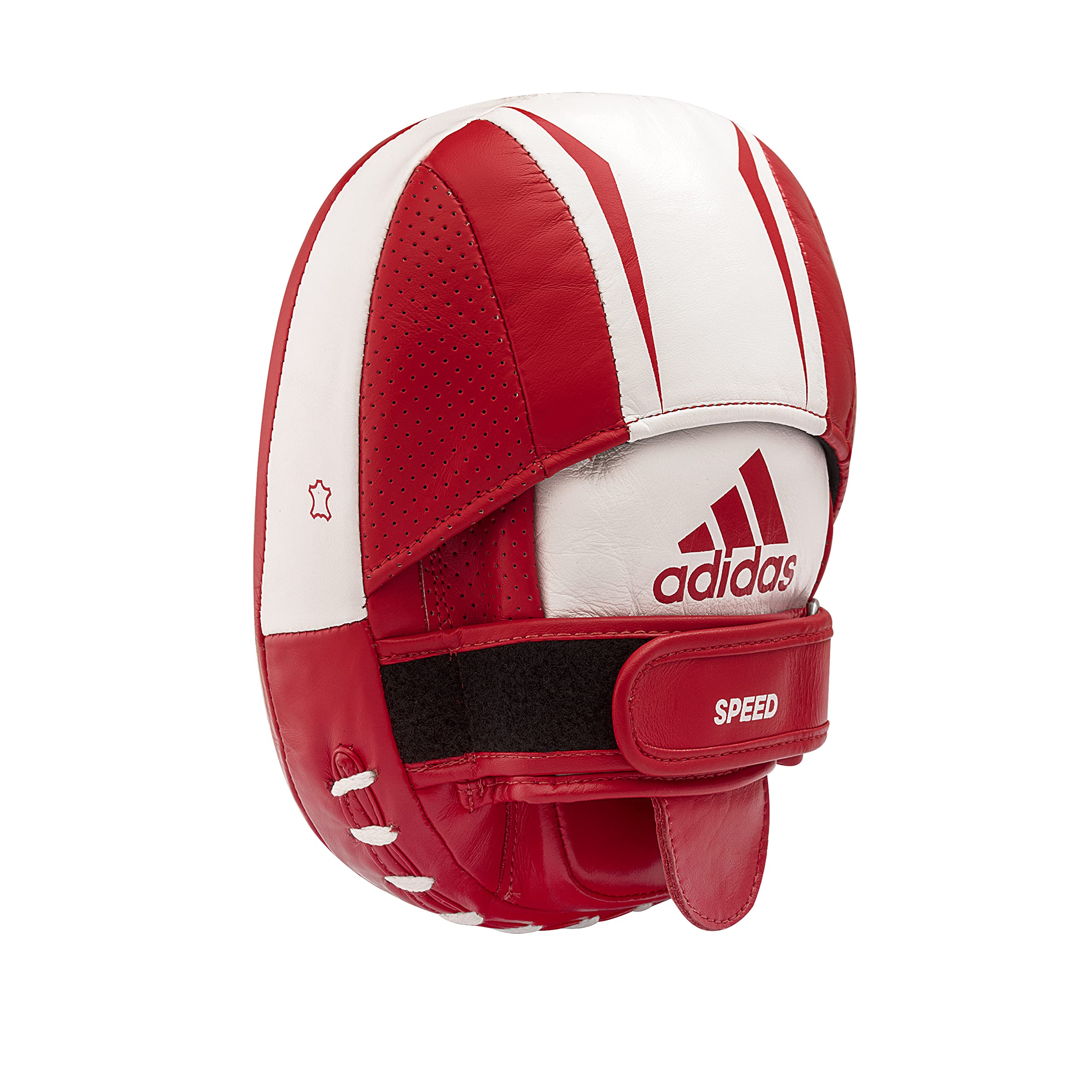 Adidas Speed Micro Air Focus Mitts - Boxing & Kickboxing Training Gear for Men & Women - Unisex Punching Pads for Coaching, MMA, Fitness Workouts - Black/Red/Gold/White - Standard Size - Perfect for Gym, Home Training & Martial Arts Practice
