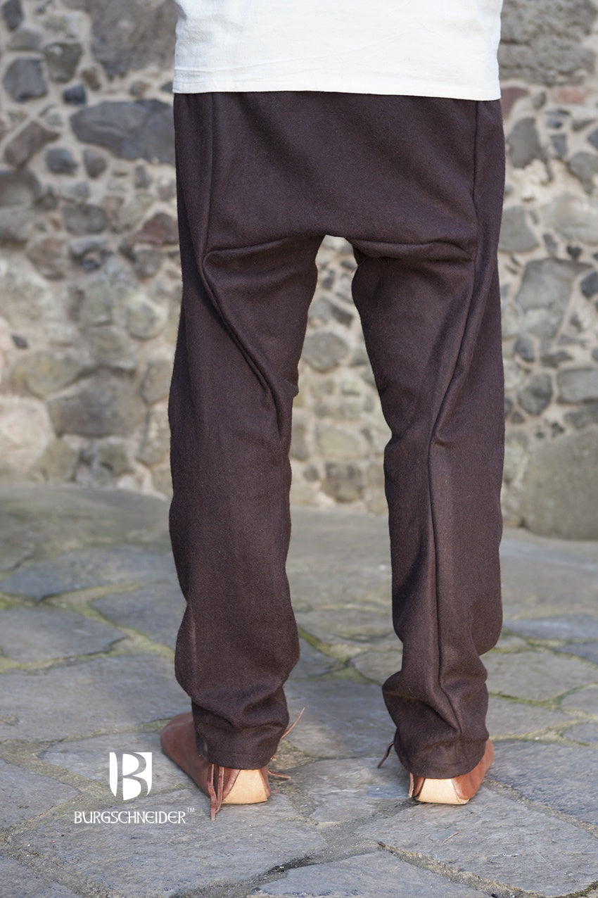 Premium Wool Thorsberg Pants in Fenris Brown - Viking-Inspired Winter Trousers for Outdoor Adventures & LARP Costumes