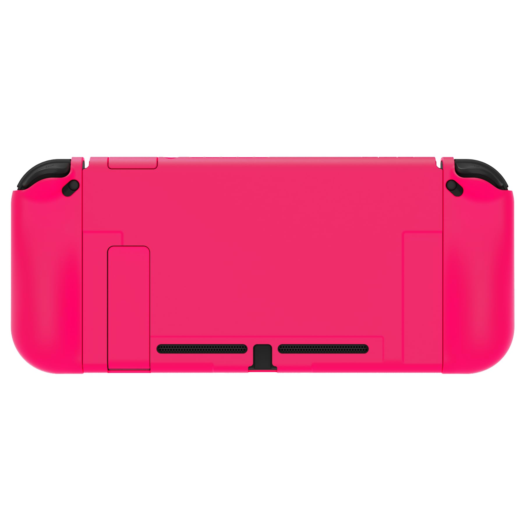 PlayVital Upgraded Dockable Case for Nintendo Switch Joy-Con - Ergonomic Protective Cover with Detachable Shell for Joy-Con Controllers (Glow Pink) - Perfect for Gaming, Travel & Storage Protection