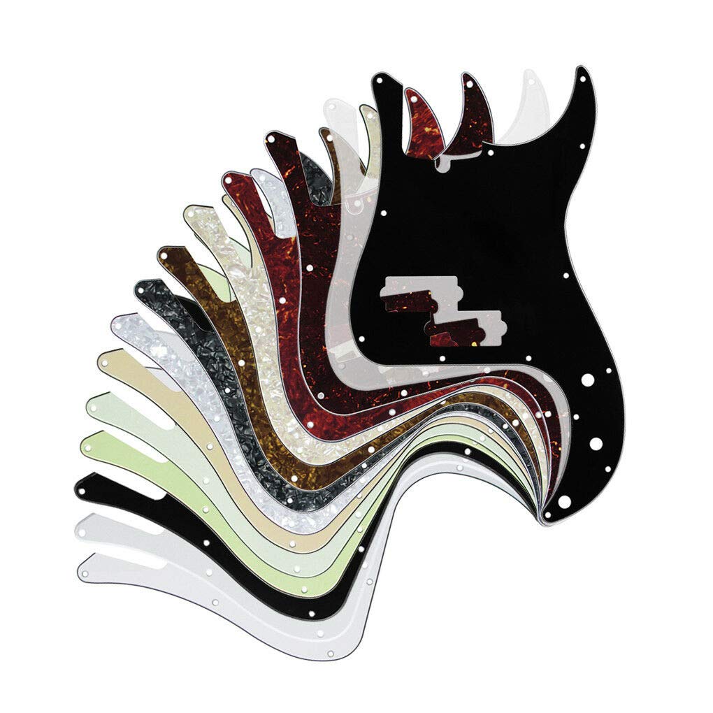 4-String P Bass Pickguard - White 3-Ply Scratch Plate for Fender USA/Mexico Precision Bass Guitars | Perfect for Replacement & Customization | Stage & Studio Use
