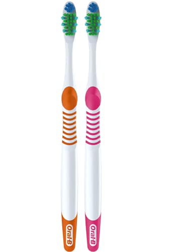 Oral-B Complete Deep Clean Soft Toothbrushes, 2 Pack - Gentle Dental Care for Sensitive Teeth, Perfect for Travel & Daily Use
