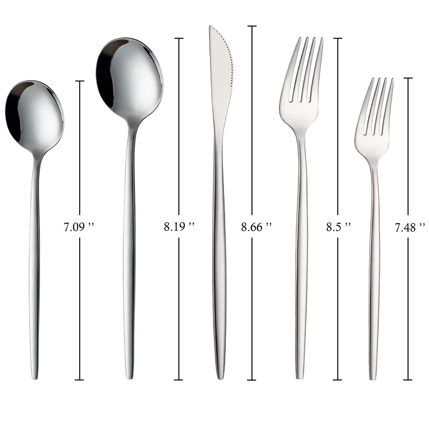 Premium 20-Piece Stainless Steel Silverware Set - Service for 4, Durable Flatware Cutlery Set for Home, Kitchen & Restaurant Use - Perfect for Dining, Entertaining & Everyday Meals