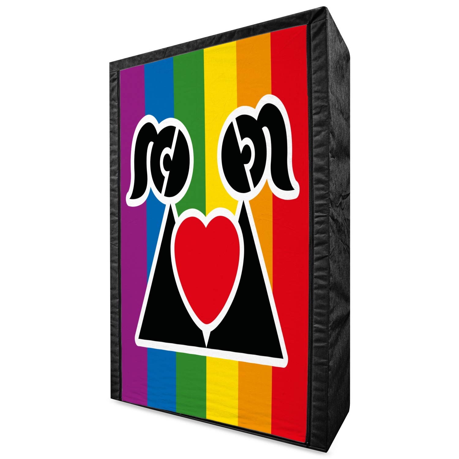 Ambesonne Valentine's Day Portable Fabric Wardrobe - 42.5