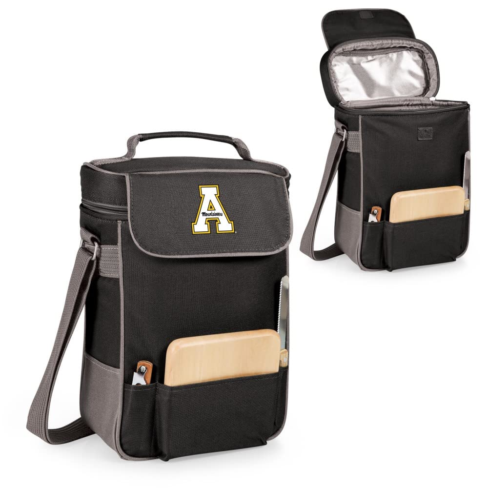 PICNIC TIME NCAA Duet Insulated Wine and Cheese Tote - Portable Cooler Bag for Outdoor Picnics, Beach Trips & Tailgating Parties