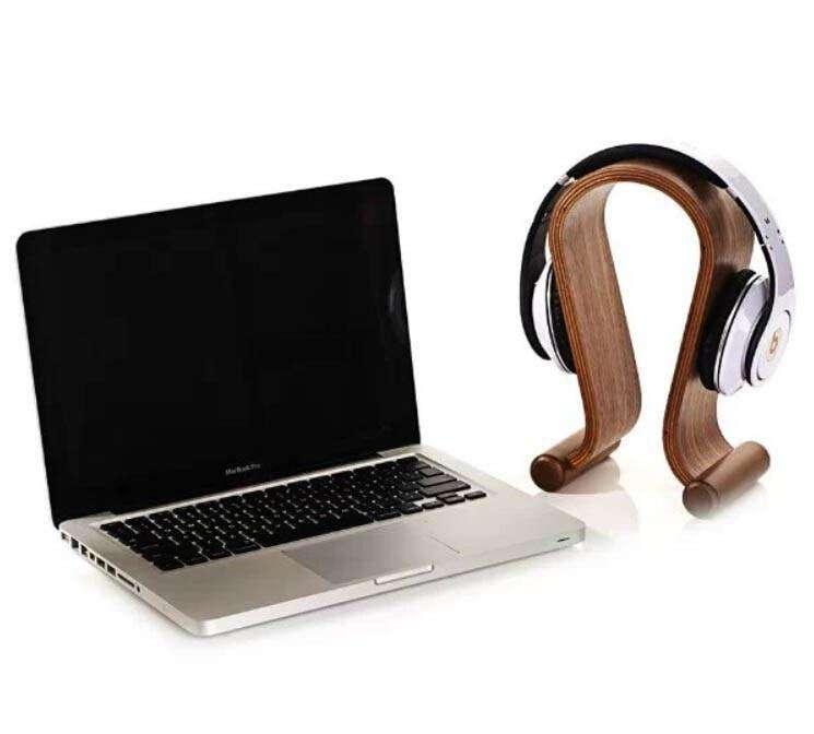 Premium Wooden Headphone Stand - Elegant Desk Organizer for Gaming Headsets & Audio Equipment | Perfect for Home Office, Studio & Gaming Setup