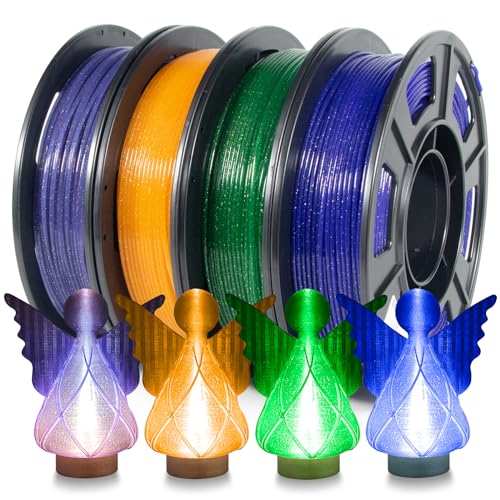 Glitter Blue, Orange, Green and Blue Violet