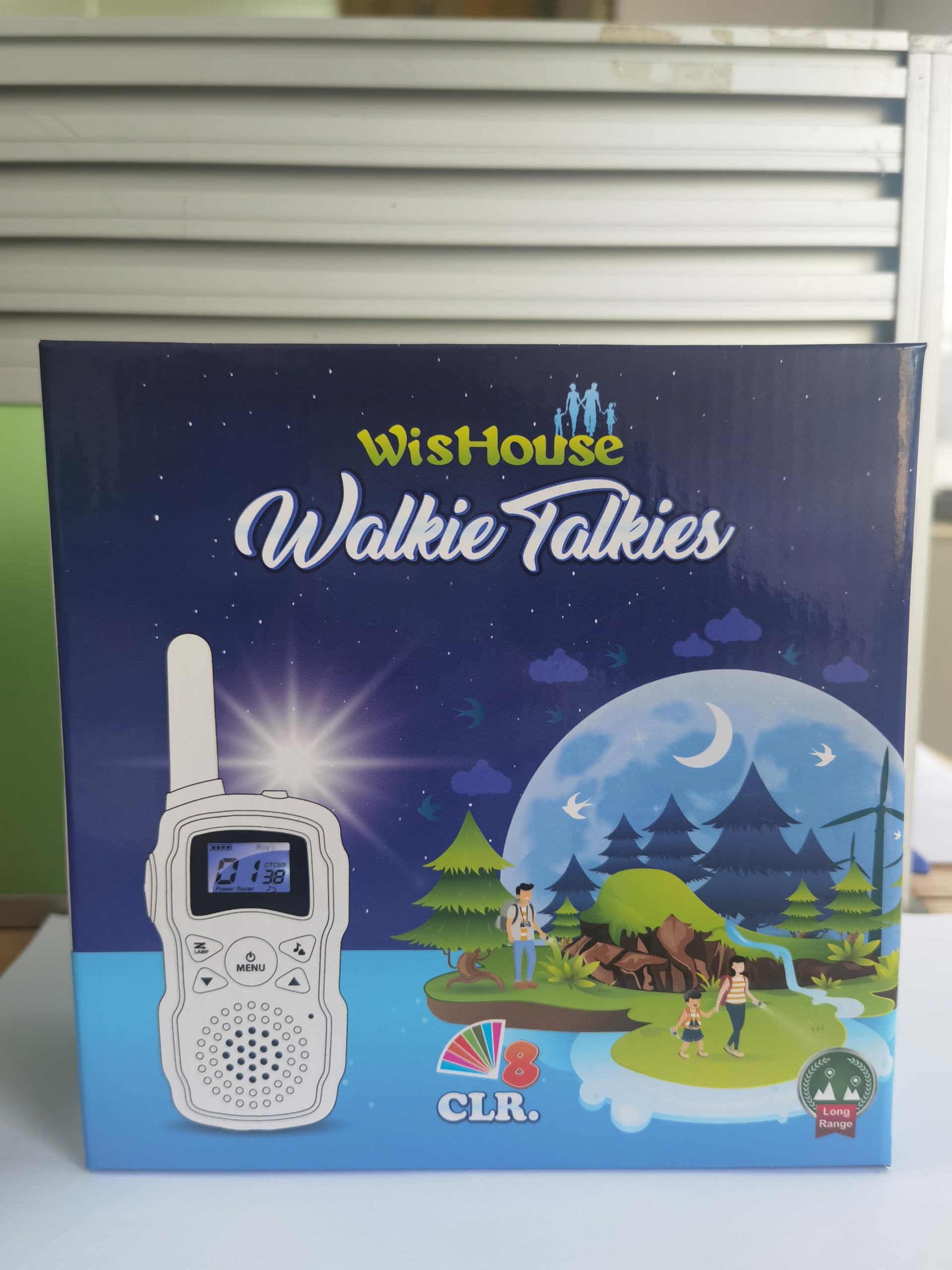 Wishouse Rechargeable Walkie Talkies for Kids & Adults - Long Range 2-Way Radios with Flashlight, VOX & Easy Operation - Perfect for Hiking, Camping, Outdoor Games & Birthday Gifts (3 Pack) - Ideal for Boys Girls Ages 4-10 Years Old