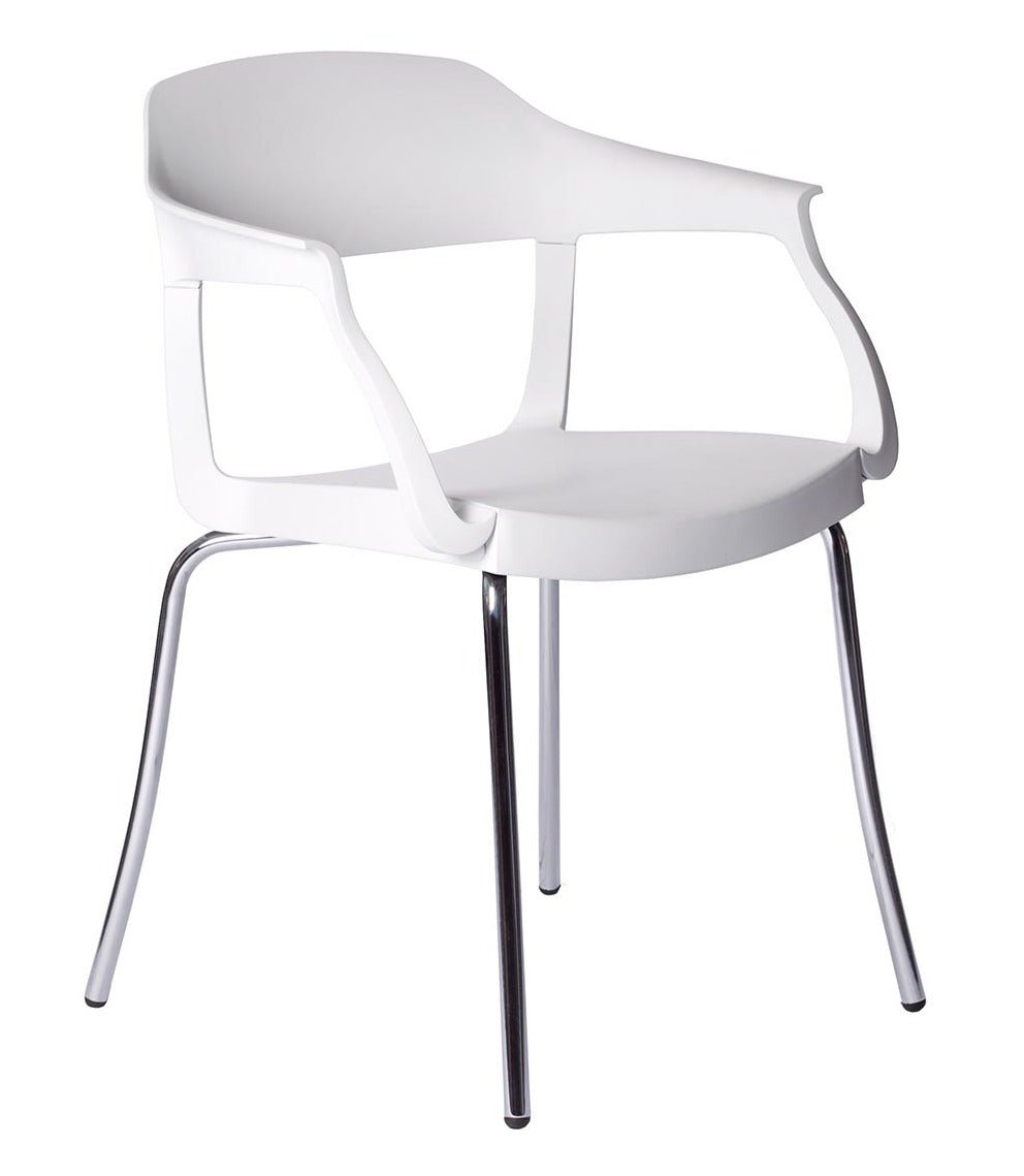 Evo Strass P Stackable Armchair by Green - Modern Stackable Chair for Home, Office & Outdoor Use - Space-Saving Dining & Lounge Furniture