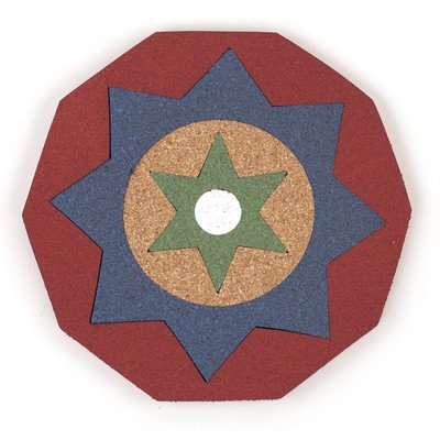 Vibrant Red Kaleidoscope Trivet - Heat Resistant Kitchen Decor for Hot Pots, Pans & Serving Dishes - Stylish & Functional Tabletop Protection
