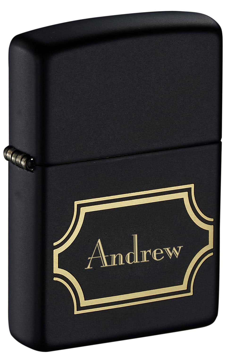 Custom Engraved Black Matte Zippo Windproof Lighter - Personalized Gift for Men, Women | Perfect for Camping, Outdoor Adventures & Everyday Carry (EDC)