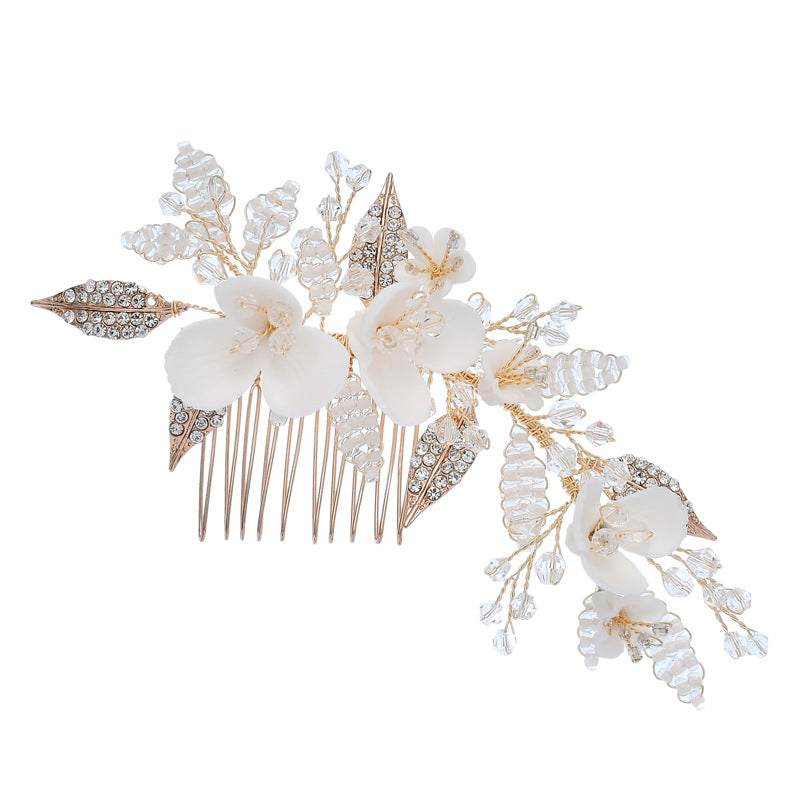 Elegant Gold Bridal Hair Comb & Pin Set (C172) - Perfect for Weddings, Prom, and Special Occasions - Wholesale Bulk Orders