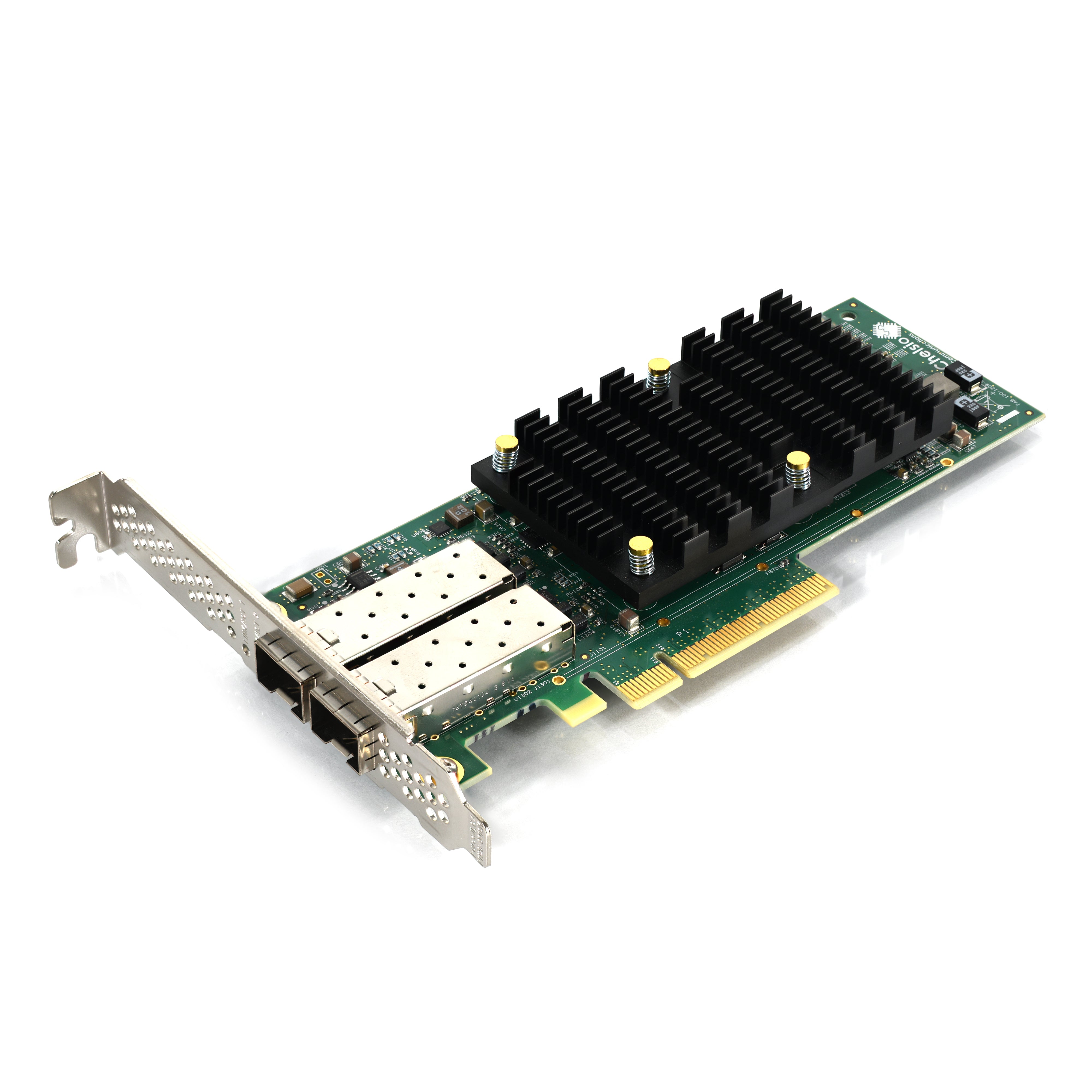 Chelsio T6225-CR Dual Port 25GbE SFP28 PCIe Network Interface Card - High-Speed Server & Data Center Networking Adapter for Cloud Computing and Enterprise Applications