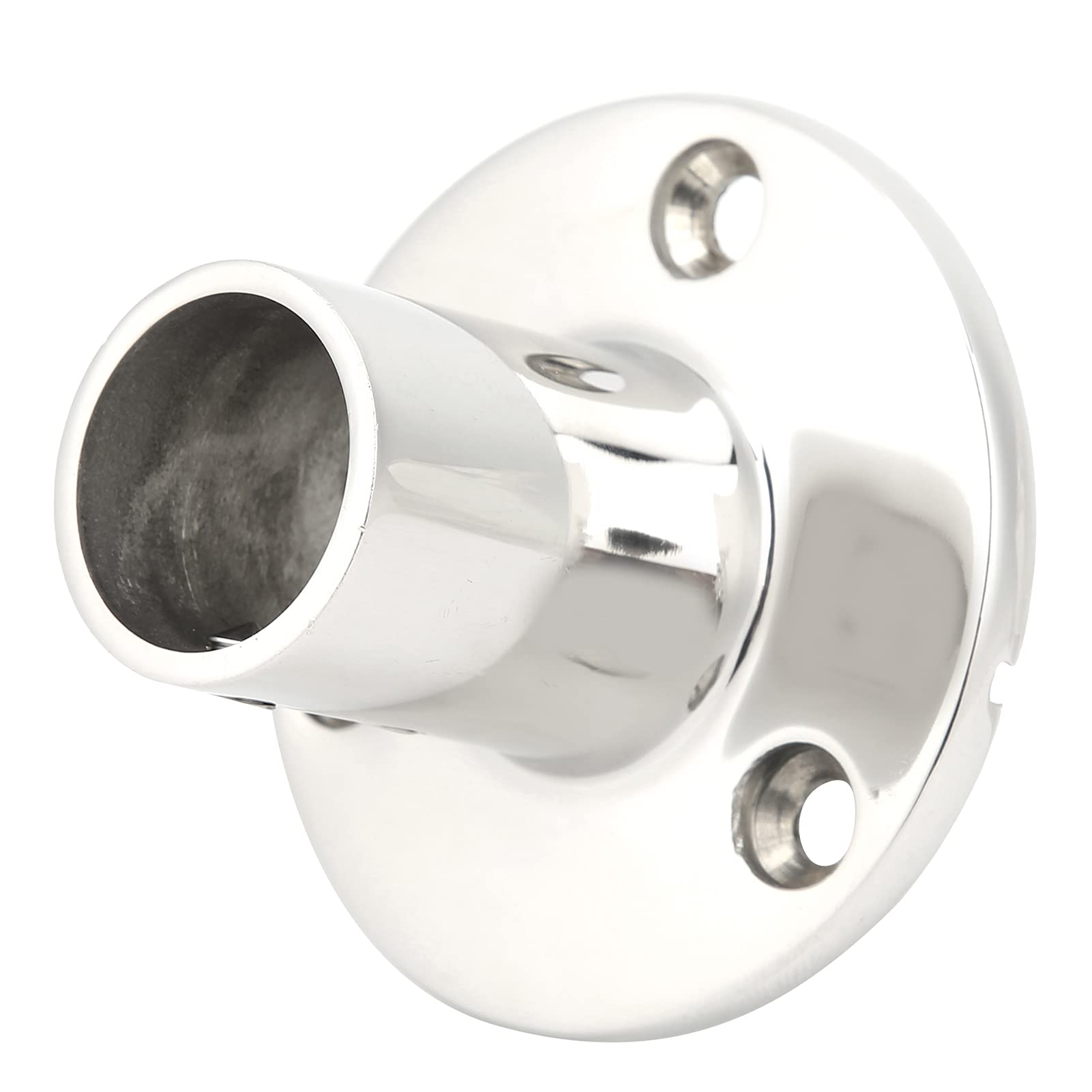 316 Stainless Steel Boat Round Base - 90 Degree Round Base Handrail Fittings for Yachts & Boats | Marine Deck Hardware for Secure Handrail Installation