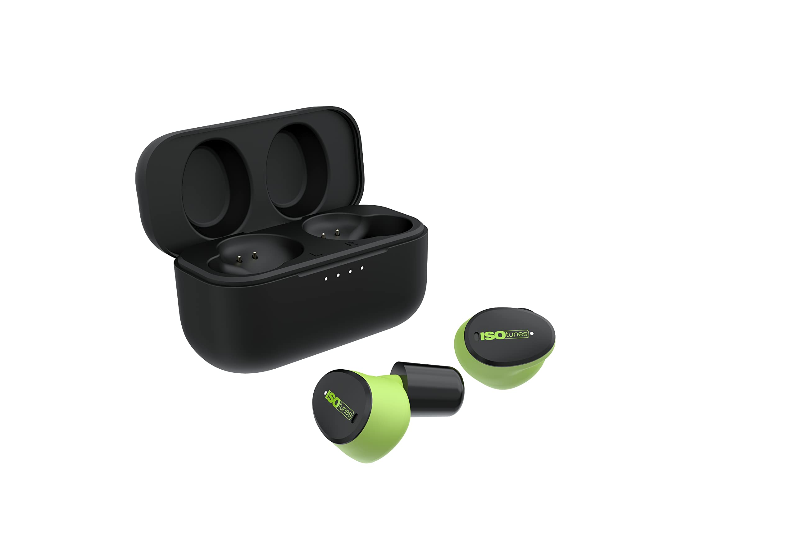 ISOtunes Free Aware Wireless Bluetooth Earbuds with Hearing Protection & Audio Passthrough - Noise Cancelling Earphones for Work, Construction, and Outdoor Activities