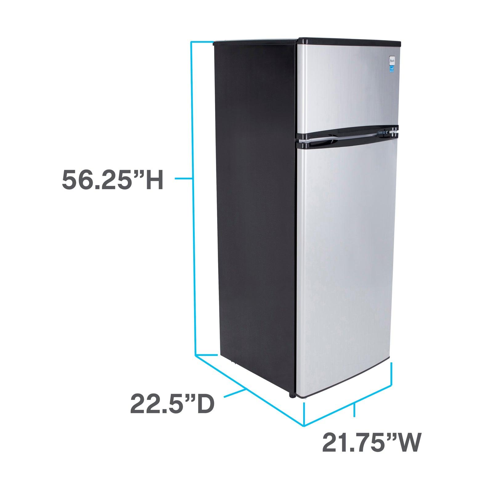 Avanti RA733B3S 7.3 Cu. Ft. Compact Refrigerator - Energy Efficient Apartment Fridge with Freezer for Small Spaces, Dorms & Studio Kitchens