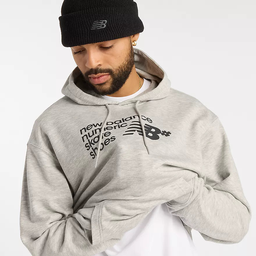 New Balance Numeric French Terry Hoodie for Men - Comfortable & Stylish Pullover Sweatshirt - Perfect for Skateboarding, Gym & Casual Wear