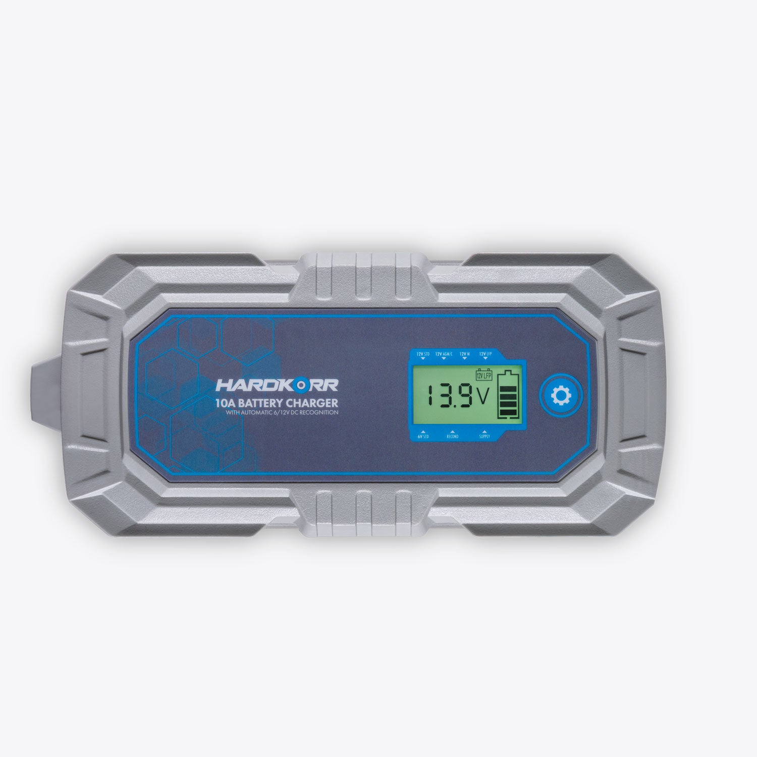 10A AC Battery Charger with Automatic 6V/12V DC Recognition - Fast Charging for Cars, Motorcycles, Boats & Power Equipment