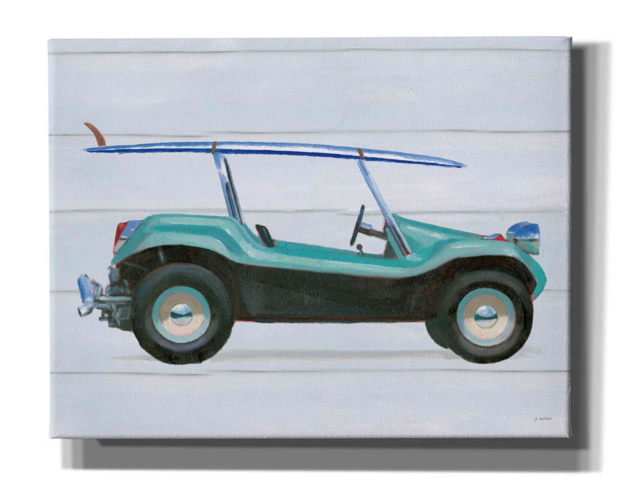 Epic Graffiti 'Beach Ride IX' by James Wiens - 34x26 Inch Canvas Wall Art for Living Room, Bedroom & Office Decor - Modern Urban Graffiti Painting for Home & Commercial Spaces