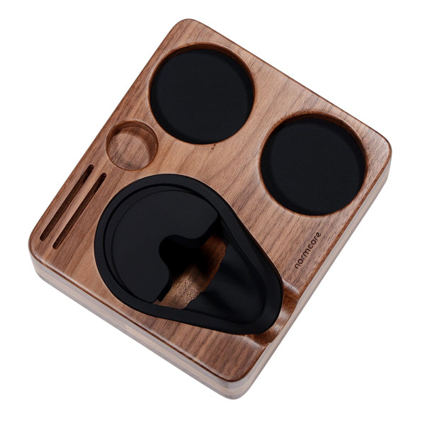 Premium Wooden Normcore Tamping Mat Station for Espresso - Barista-Grade Coffee Accessory for Home & Professional Use