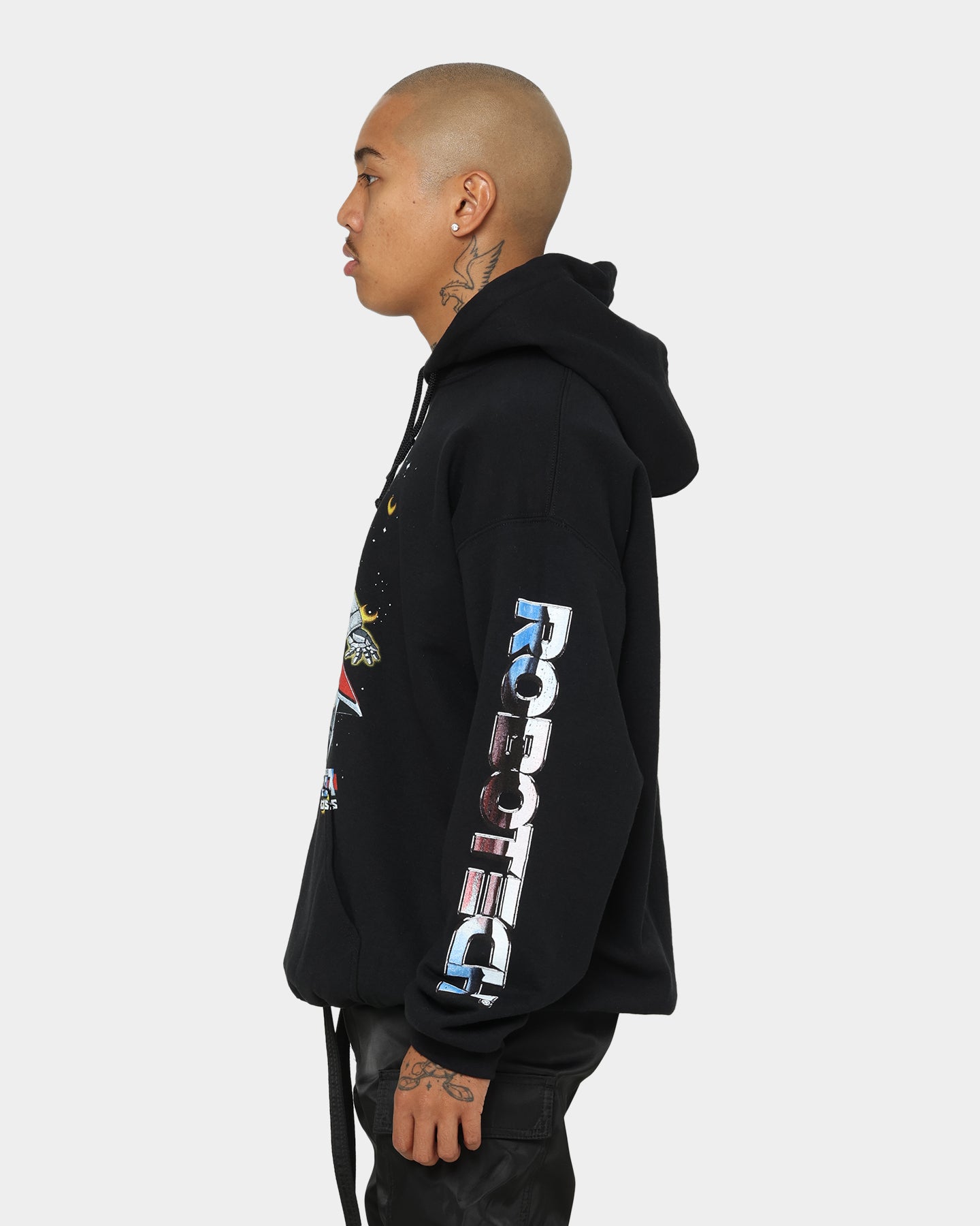 Robotech Macross Saga Hoodie - Black | American Thrift | Anime Streetwear for Cosplay & Casual Wear