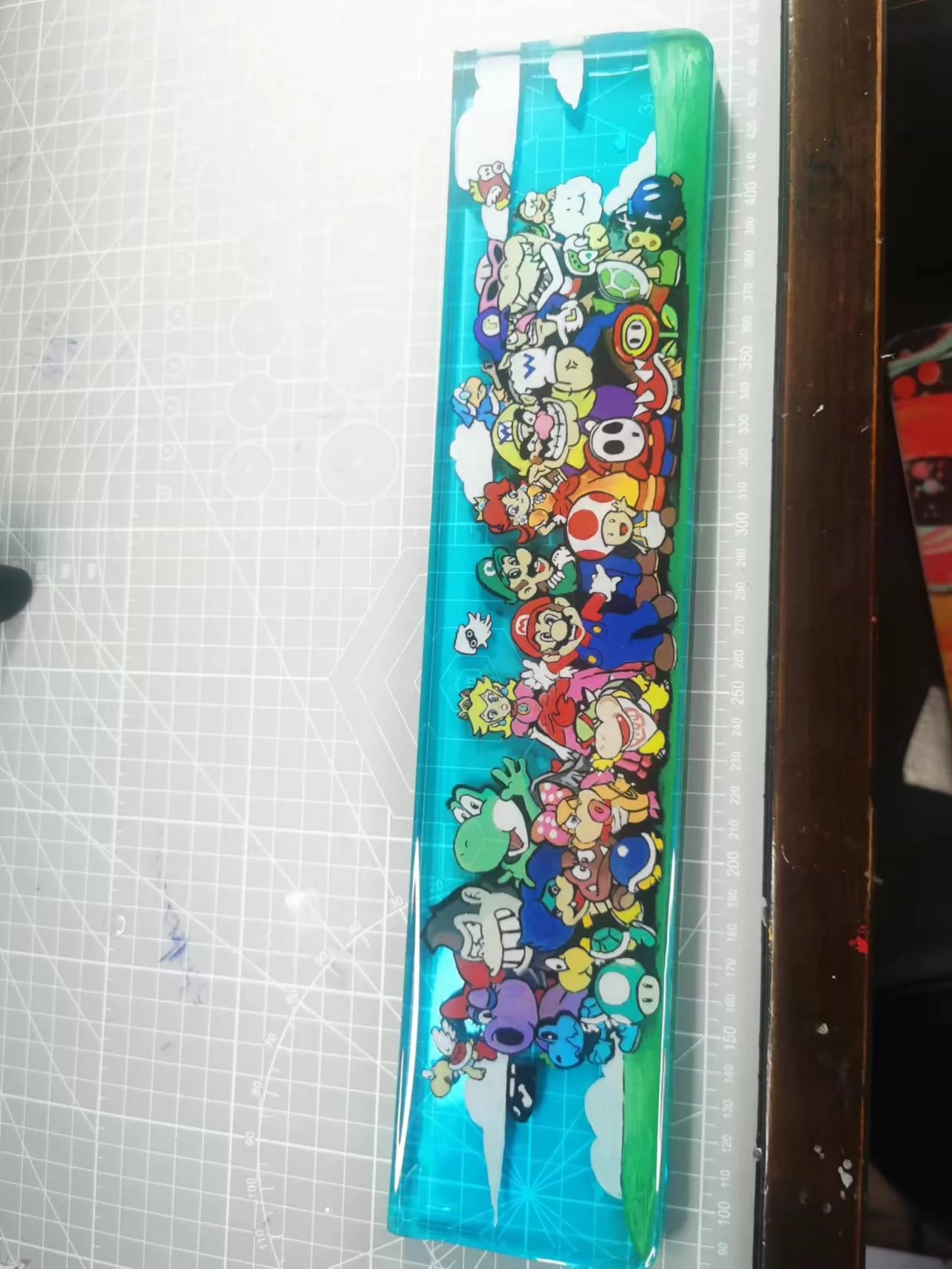 Handmade Custom Resin Keyboard Wrist Rest - Ergonomic Support for Mechanical Keyboards - Gaming & Office Desk Accessories - Perfect for Typing Comfort and Wrist Pain Relief