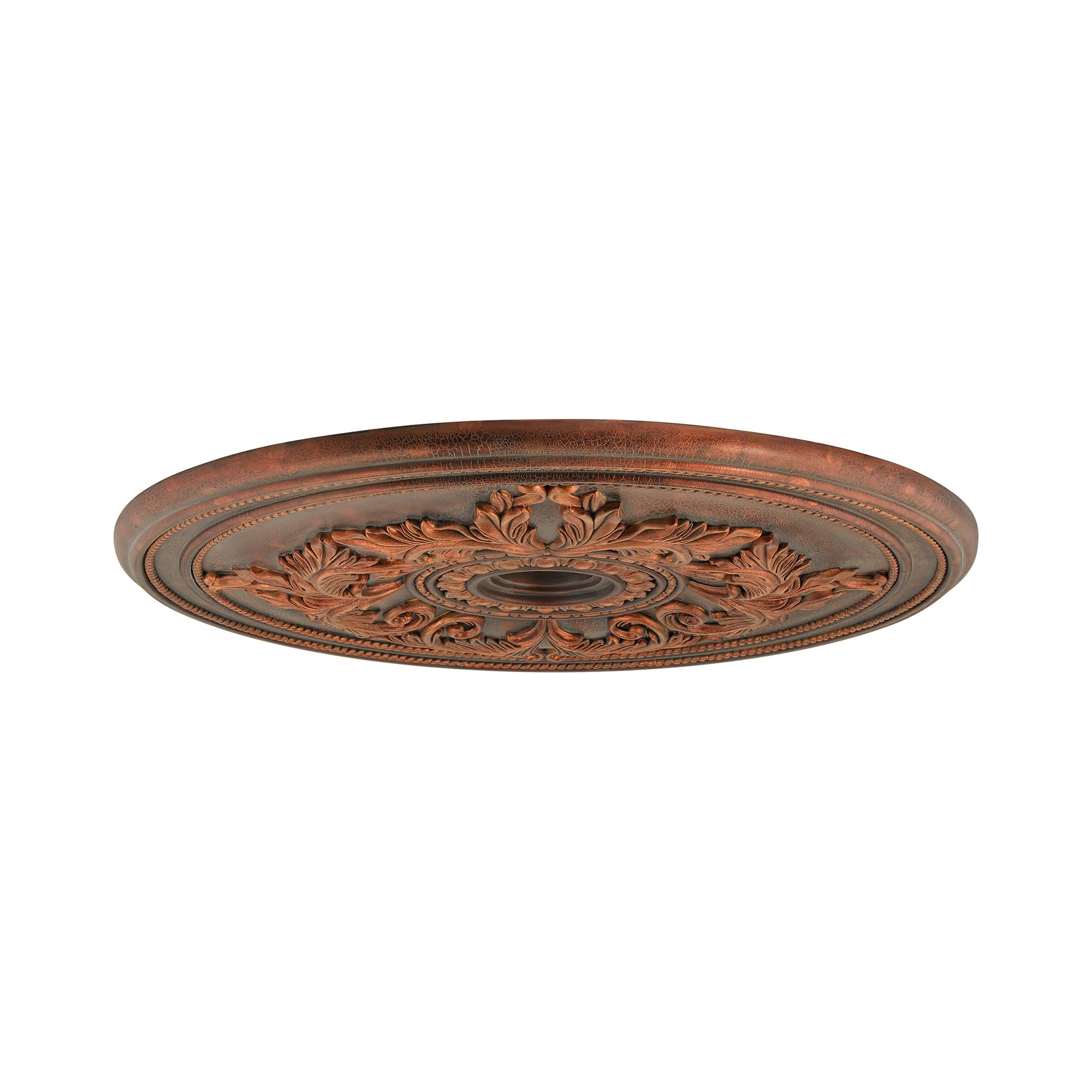 Livex Lighting 8211-03 White Ceiling Medallion - Elegant Decorative Crown Molding for Dining Room, Bedroom & Living Room Ceiling Decor