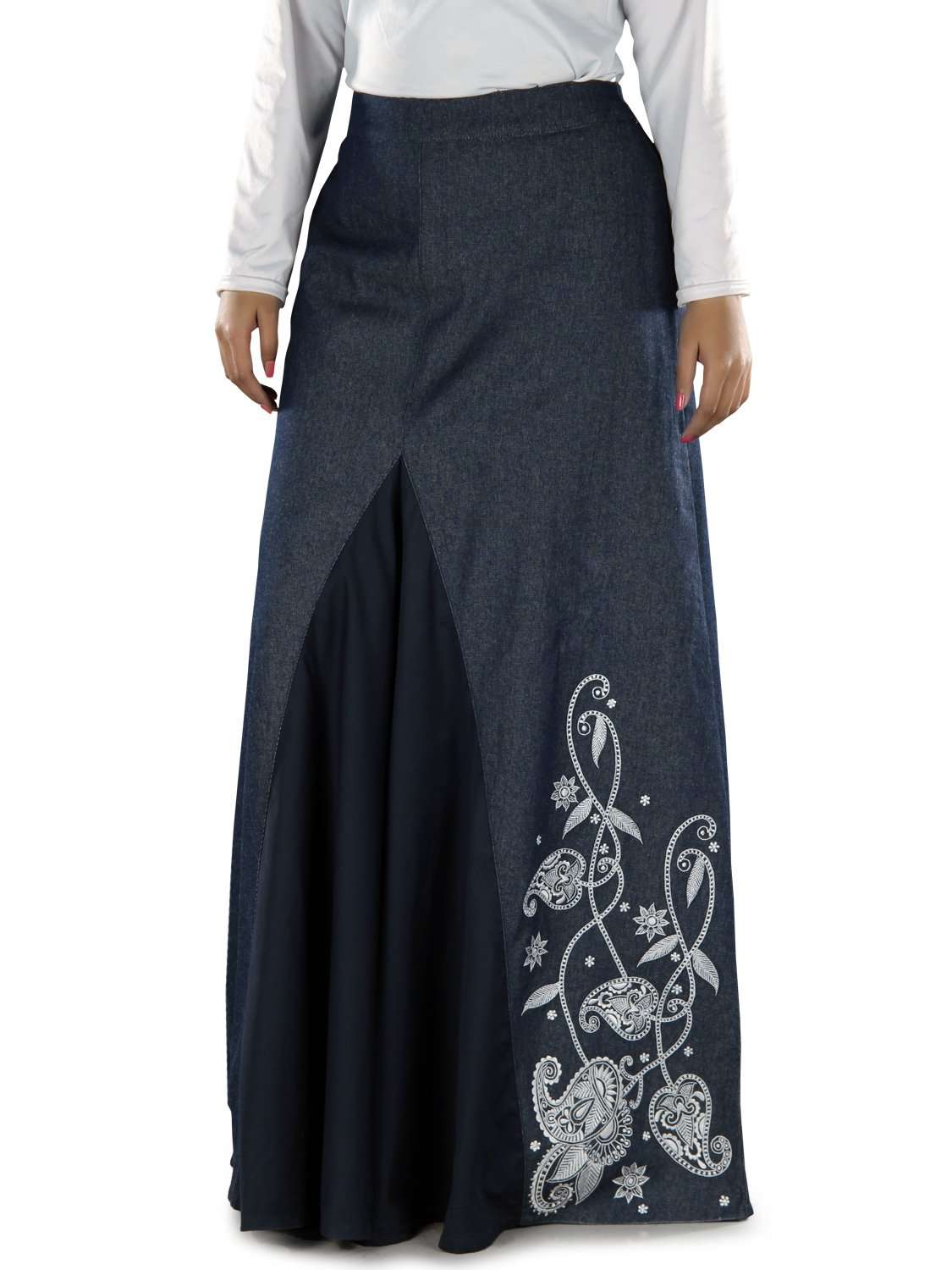 Dina Denim Skirt for Women - High Waisted A-Line Denim Skirt with Pockets | Casual & Chic Outfit for Everyday Wear, Date Night, and Office Style