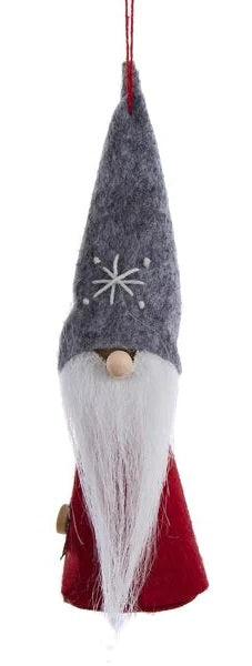 6 Pack Wooden Dwarf Figurines - Handcrafted Christmas Tree Ornaments for Holiday Decor, Gift Giving & Fairy Garden Accessories