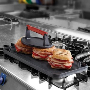 Chef Master 90202 Cast Iron Reversible Grill Griddle - Perfect for Stovetop, Oven & Outdoor Cooking - Ideal for Pancakes, Burgers & Steaks